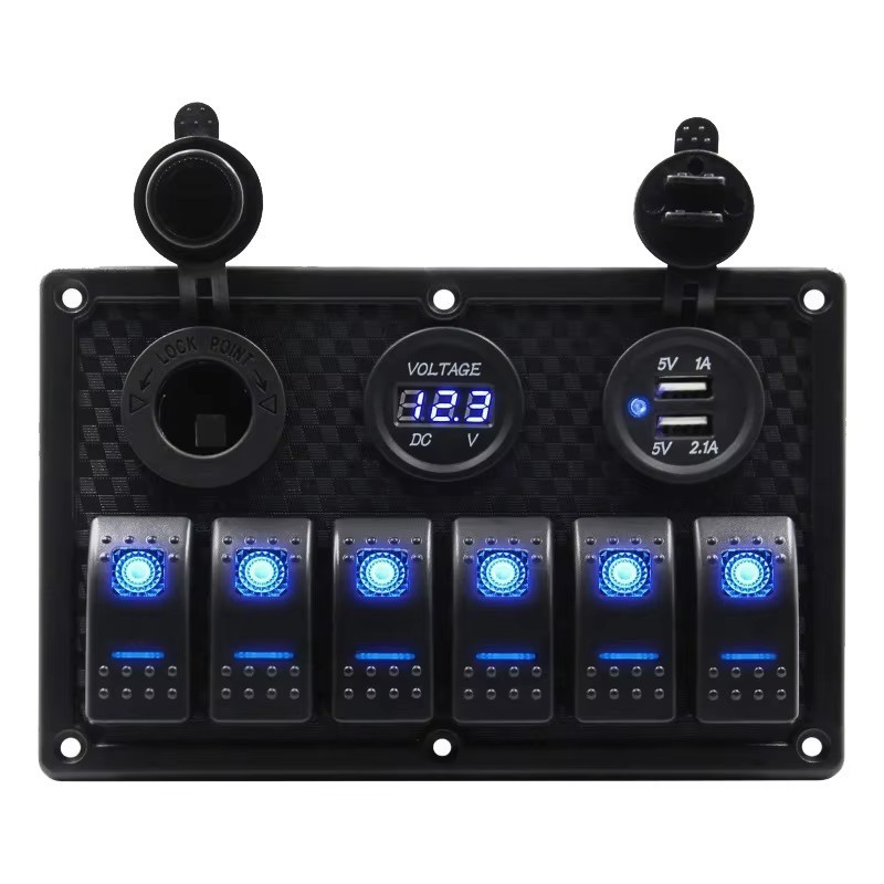 Panel de Control de Yate Combinación de Interruptores de 6 Posiciones ...