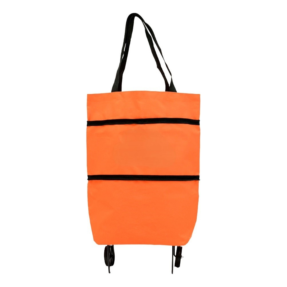 ELE-GATE Carrito Compras 2 En 1 Bolsa Plegable Ruedas 25 L Capacidad ...
