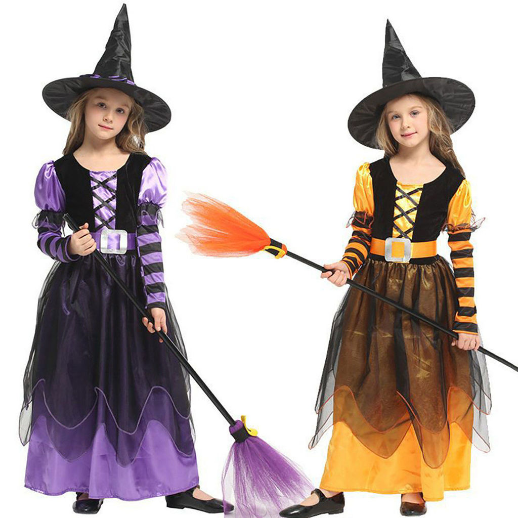 Disfraz De Bruja De Halloween Para Niños, Disfraz De Bruja Para Niñas ...