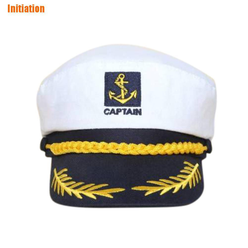 Gorra De Capitán Ajustable – Sombrero Marinero Unisex Para Fiestas Temáticas Y Disfraces (Blanco)