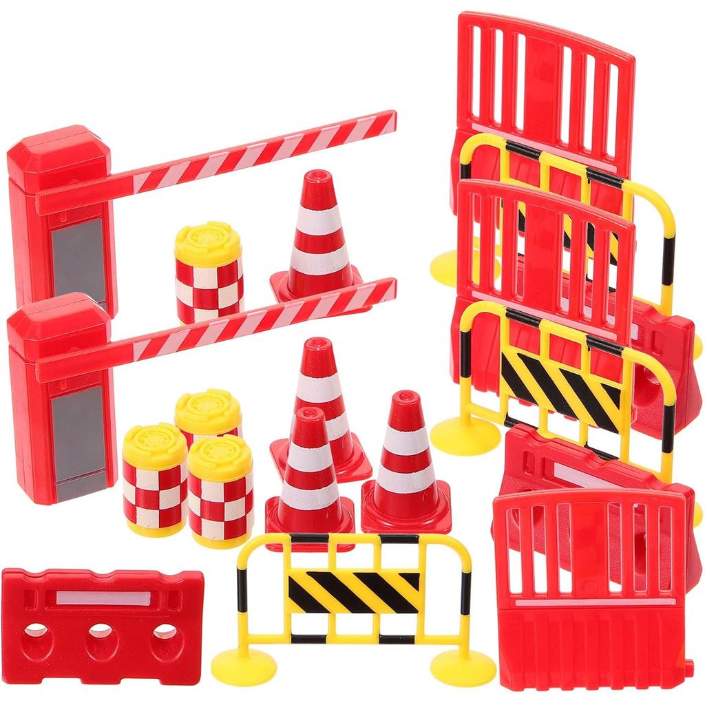 Set De 24 Señales De Tráfico Mini Para Niños – Juguete Educativo De Carretera En Miniatura, Portátil Y Resistente