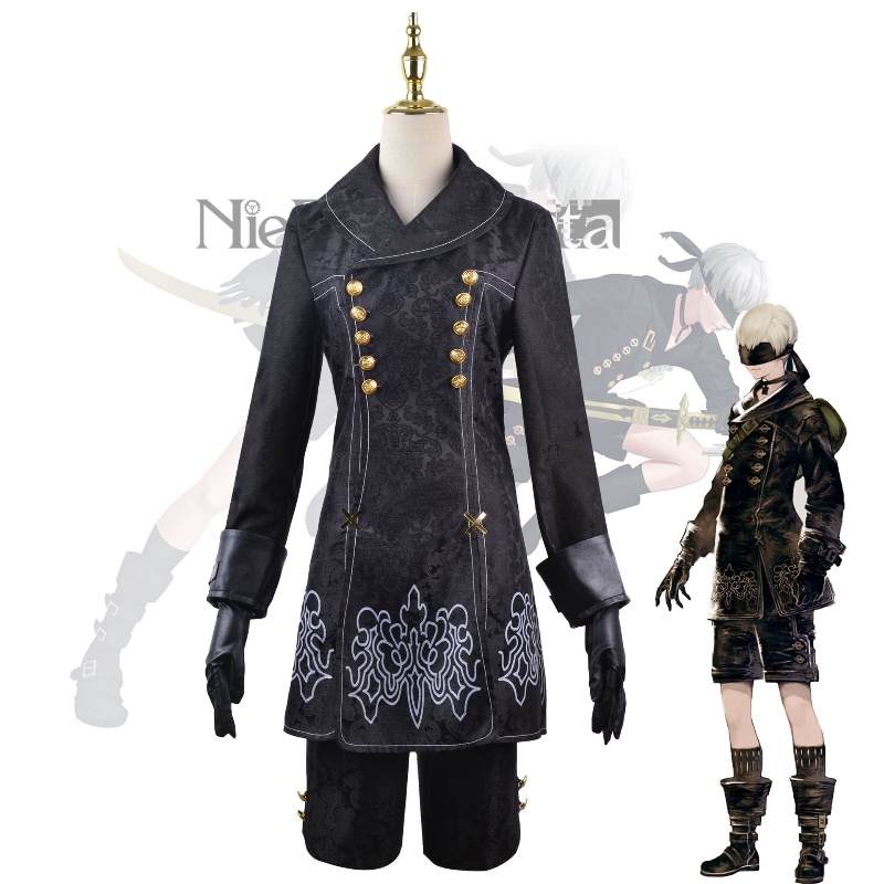 Anime Nier Automata Cosplay 9S Yorha 2B Traje Hombre Mujeres Peluca ...