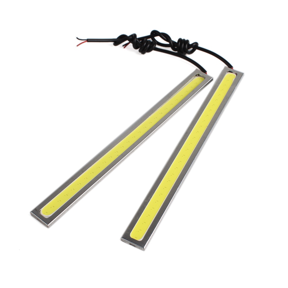 2Pcs 17cm luz brillante 12V impermeable COB coche LED niebla freno de  conducción Ultra