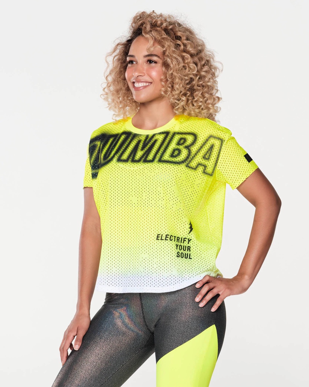 Nueva Llegada Ropa Mujer Zumba in motion top Tee z1t00 0100