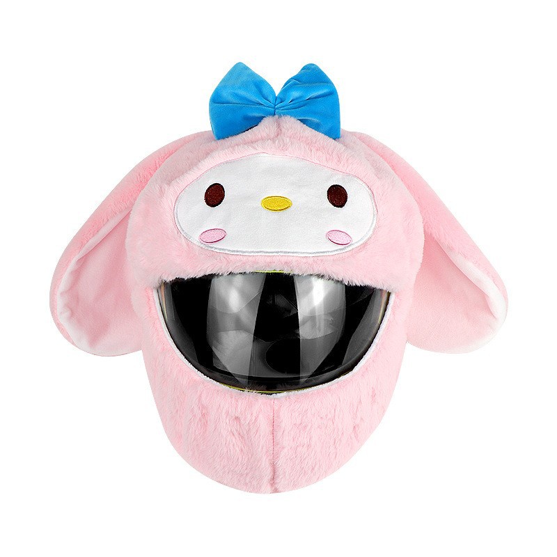 Funda Para Casco Moto Estilo Conejo De Papa Noel De Felpa Shopee Mexico