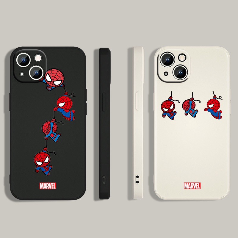 Funda de dibujos animados de superhéroes de Marvel para Apple iPhone 14,  13, 12, 11 Pro Max Plus, XS, XR, X, 8, 7, SE, cuerda líquida izquierda  Fivean unisex