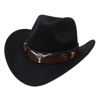 Sombrero occidental negro para hombre. Sombrero Texana Vaquera