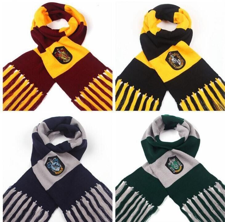 Bufanda Harry Potter Gryffindor, Hufflepuff, Ravenclaw y Slytherin