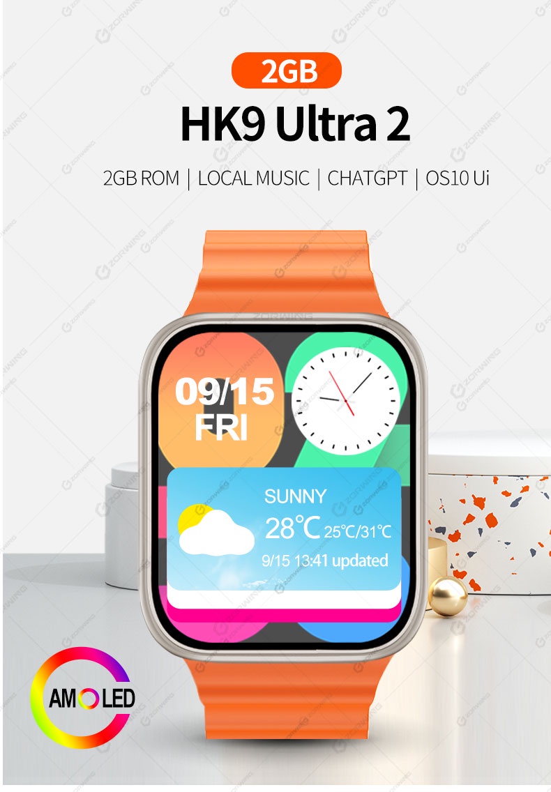 Smart Watch Hk9 Ultra 2 Reloj Inteligente ChatGpt Amoled GENERICO
