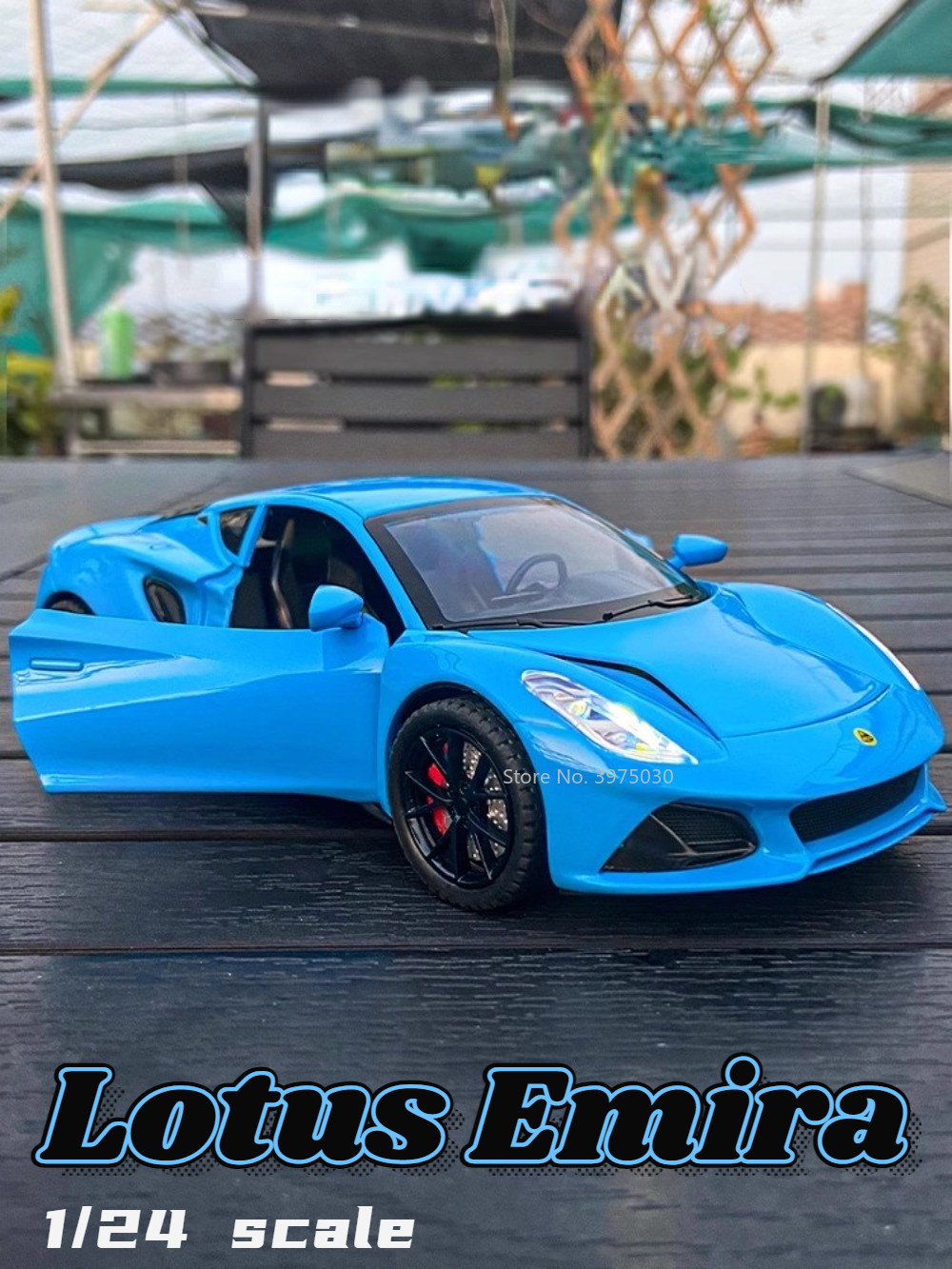 Modelo A Escala 1/43 Del Lotus Emira Oficial - Color Azul Seneca, Por True Scale Models (TSM)
