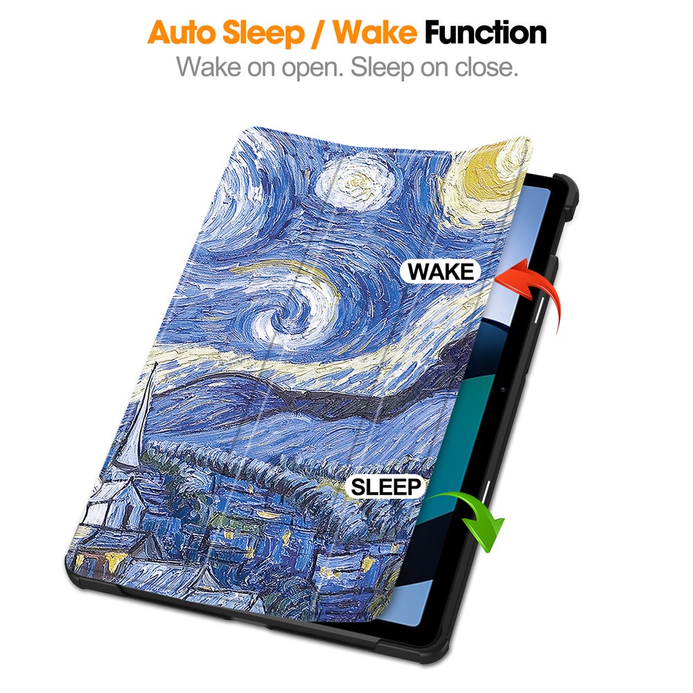 1 Funda Para Tableta Triple Azul Para Xiaomi Redmi Pad Se 11 Auto Sleep  Wake, Resistente A La Suciedad, A Prueba De Golpes, Antihuellas, Cierre  Magnético, Antiarañazos, Soporte Triple