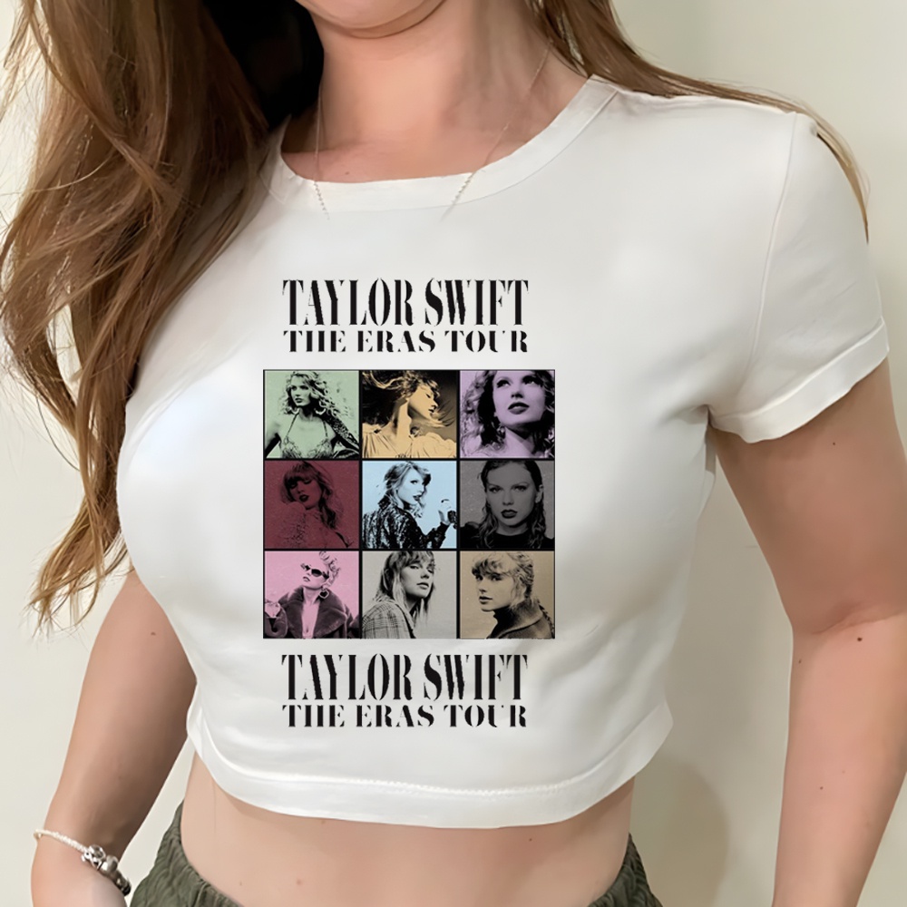 thumbnail image 1 of Taylor Swift the Eras Tour 90s yk2 crop top Mujer Estética Harajuku Ropa vintage Camiseta, 1 of 5