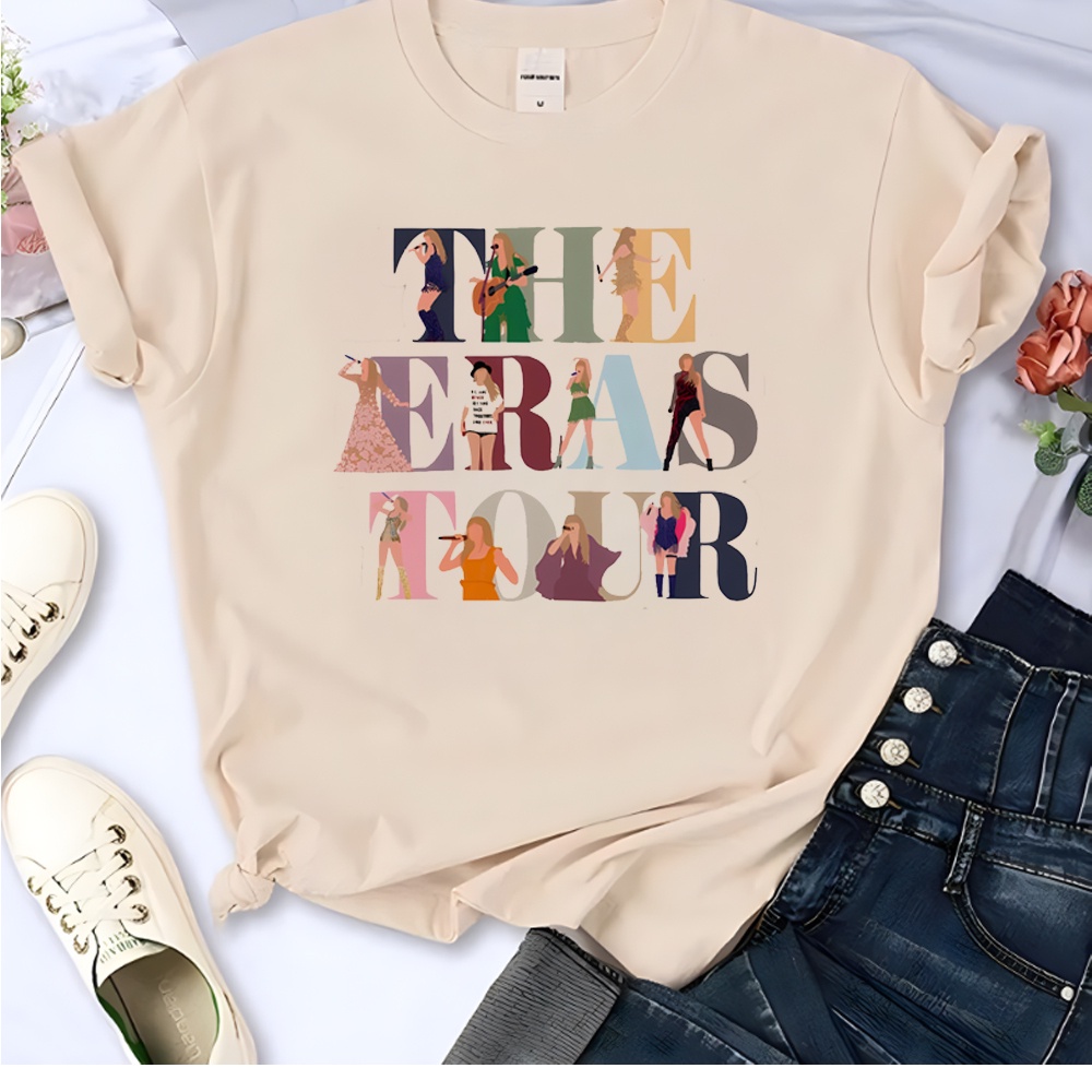 thumbnail image 1 of Taylor Swift the Eras Tour Camisetas Mujeres Verano top Femenino anime Japonés Ropa, 1 of 5