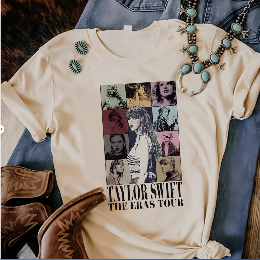 thumbnail image 1 of Taylor Swift the Eras Tour Camisetas Mujeres Verano top Femenino anime Japonés Ropa, 1 of 4