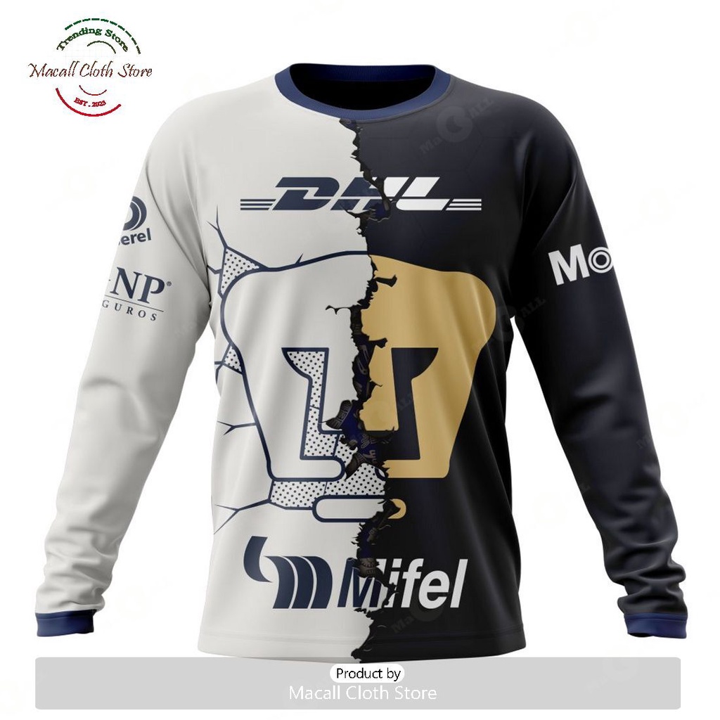 Playera fashion pumas manga larga