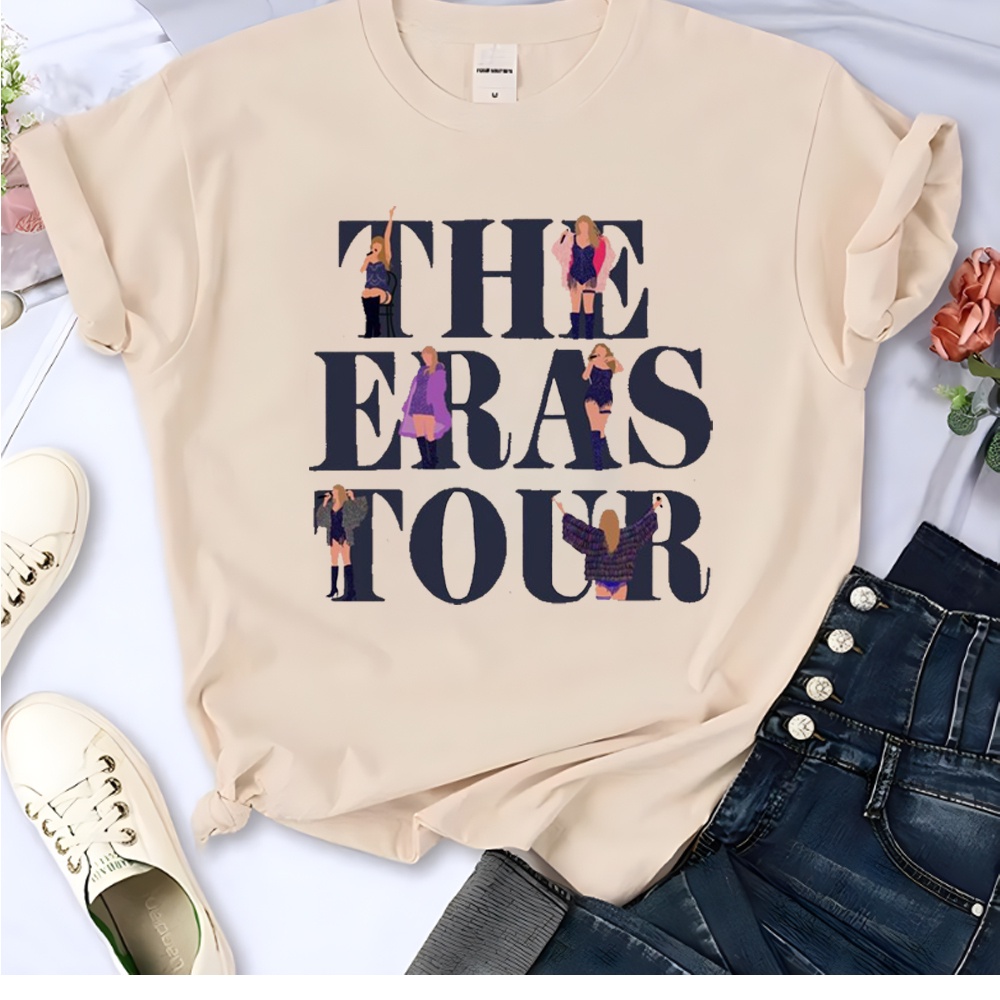 thumbnail image 1 of Taylor Swift Las Eras Tour Camiseta Mujeres Y2K streetwear comic Tee Mujer harajuku Gráfico anime Ropa, 1 of 5