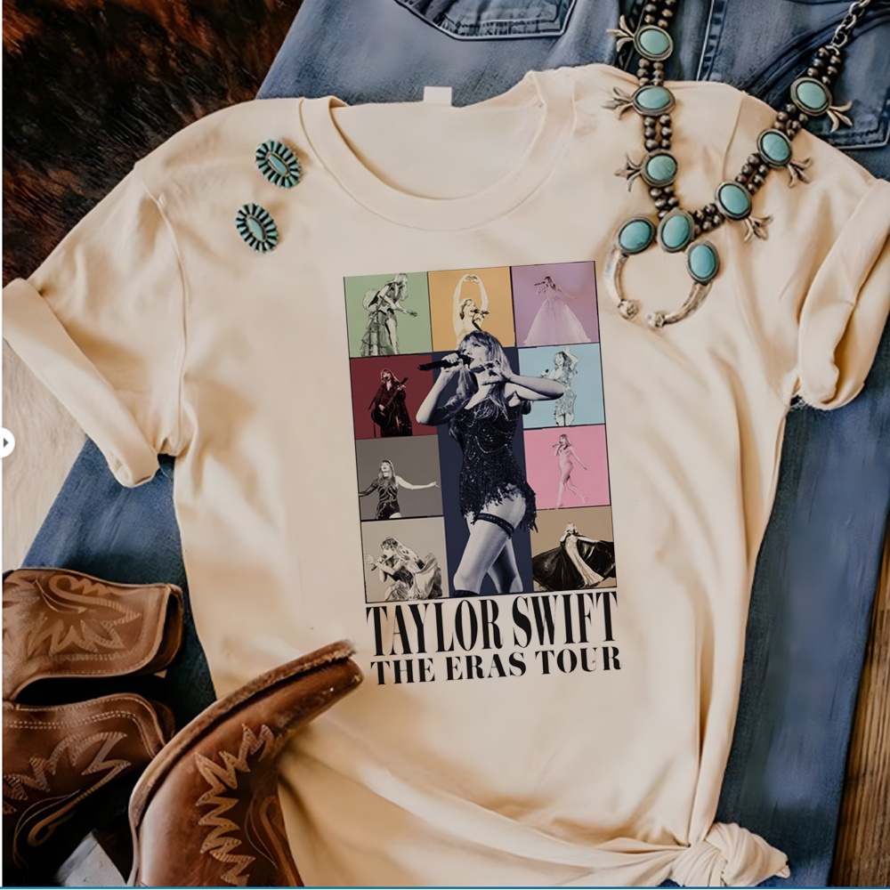 thumbnail image 1 of Taylor Swift Las Eras Tour Camiseta Mujeres Y2K streetwear comic Tee Mujer harajuku Gráfico anime Ropa, 1 of 5