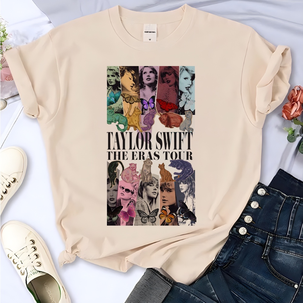 thumbnail image 1 of Taylor Swift the Eras Tour Camisetas Mujeres Verano top Femenino anime Japonés Ropa, 1 of 4