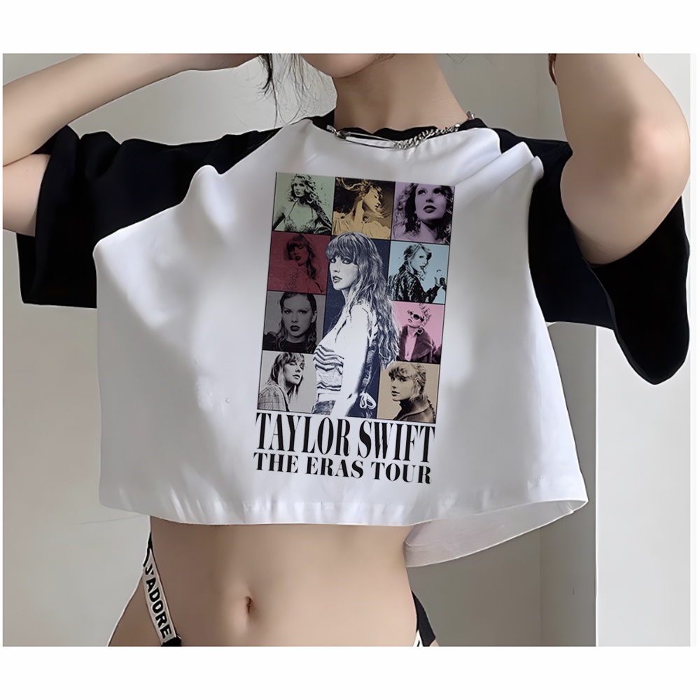 thumbnail image 1 of Taylor Swift Las Eras Tour yk2 90s crop top Gráfico Femenino 90s kawai goth Camisetas, 1 of 5