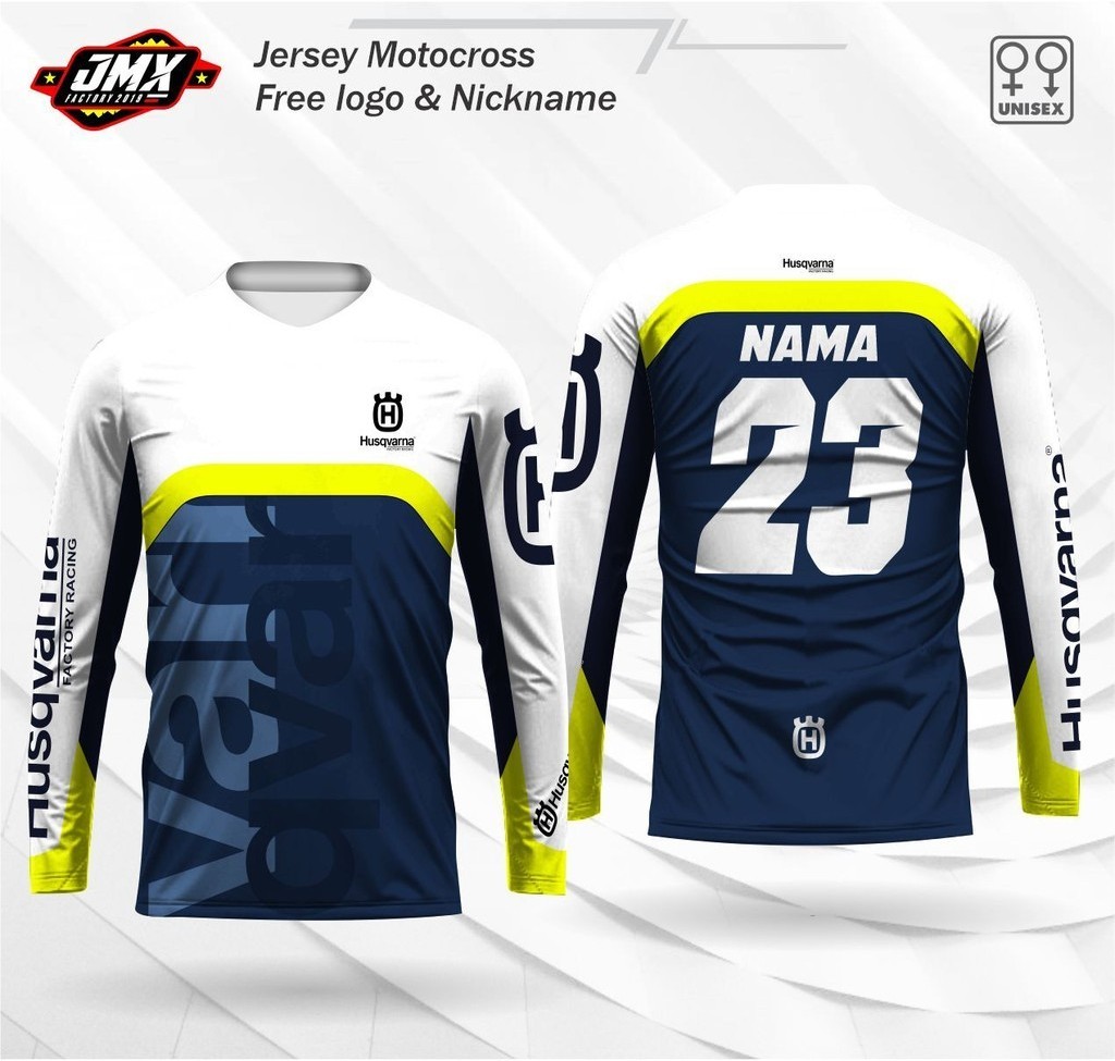 Maillot De Motocross Husq Ultimo Numero De Nombre Personalizado Gratuito Y Shopee Mexico