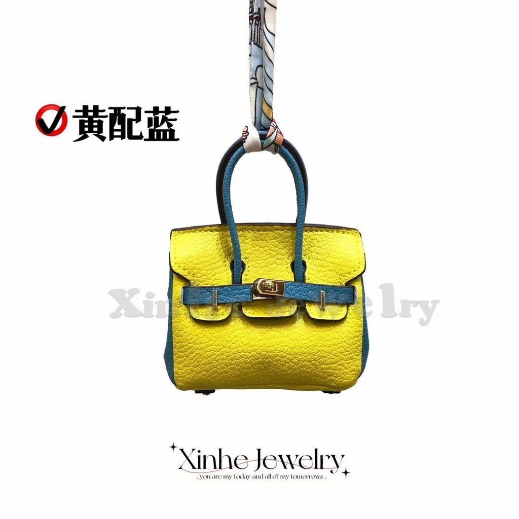 Hermes H Mini Birkin Bolsa Colgante Lindo AirPods De Auriculares Lapiz Labial Moda Coche Llavero Shopee Mexico