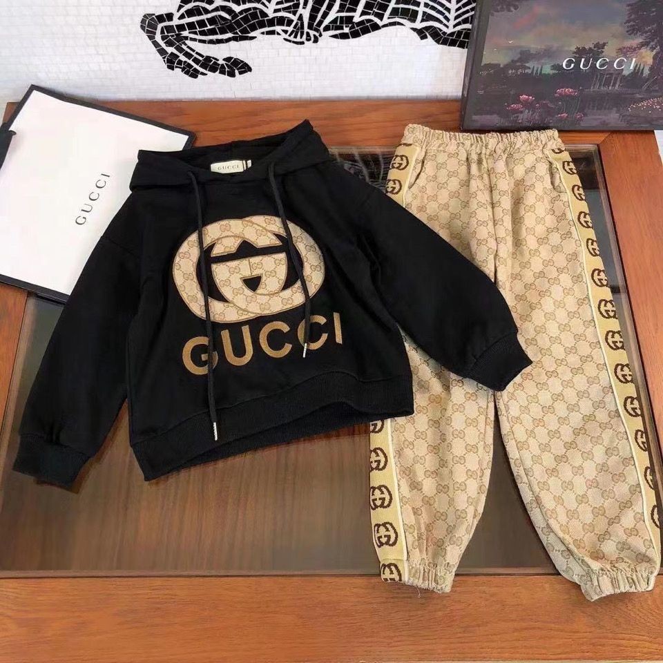 GUCCI Ninos Sudadera Conjunto 2024 Otono E Invierno Nuevo Estilo Coreano Con Capucha Mas Terciopelo De Dos Piezas Para Los Hombres Y Wom Shopee Mexico