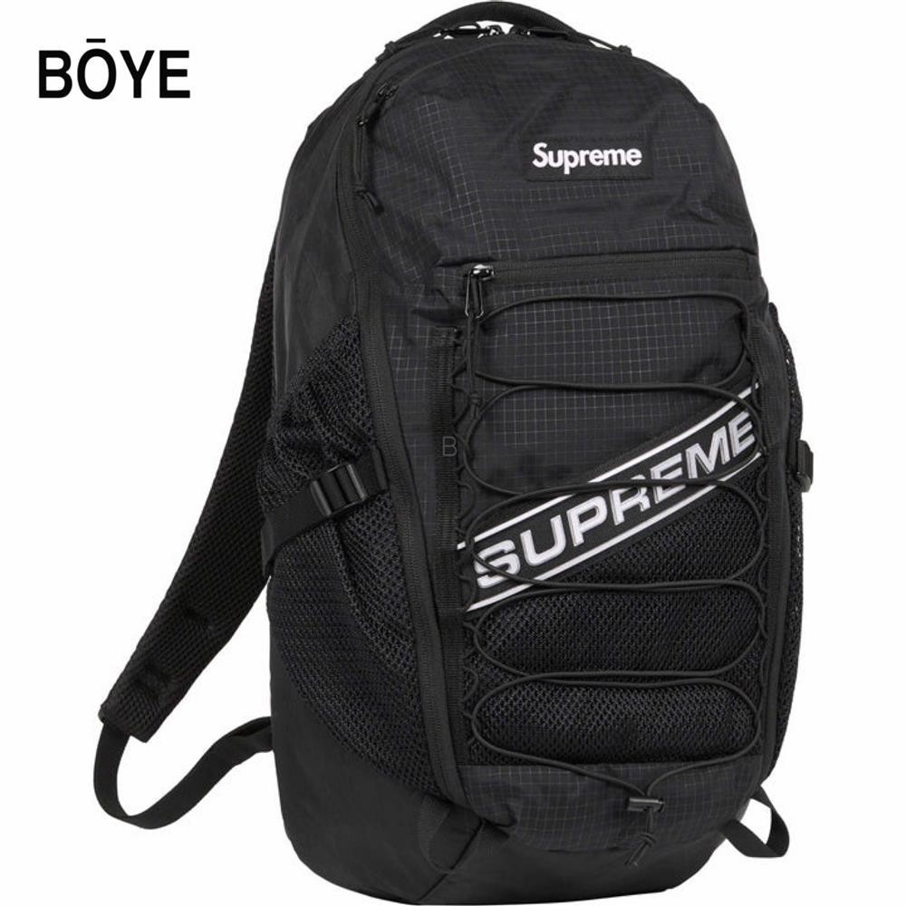 Supreme Backpack Mochila De Gran Capacidad Repelente Al Agua Mochila Reflectante Para Hombres Shopee Mexico