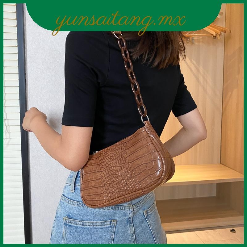 Bolso Bandolera Pequeño De Cuero PU Para Mujer - Cruzado, Portátil Para Teléfono Y Objetos Personales