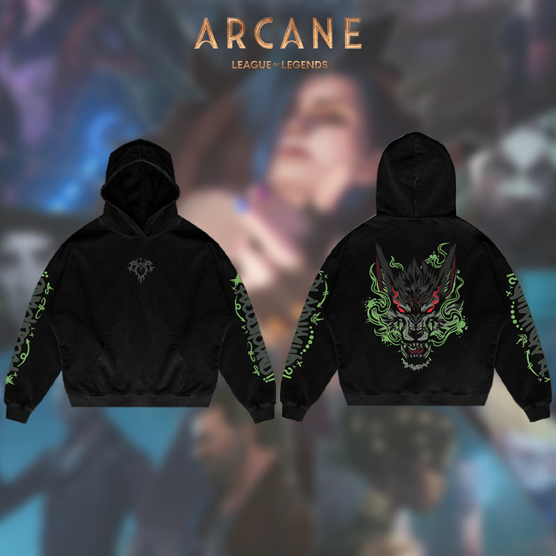 LEAGUE OF LEGENDS Sudadera Con Capucha Arcana Hombres Y