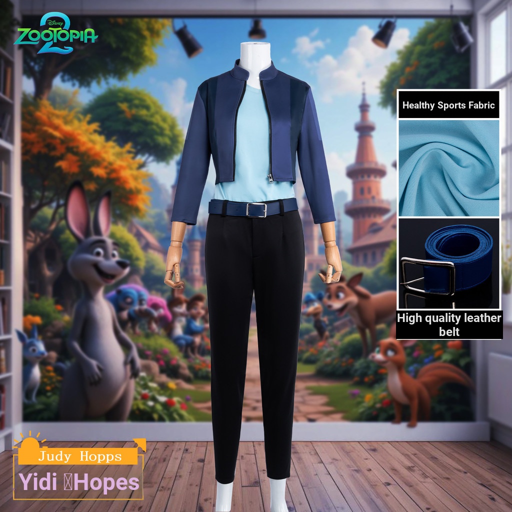 2025 Crazy Zootopia 2 Judy Cos Ropa Zootopia Conejo Policía Oficial ...
