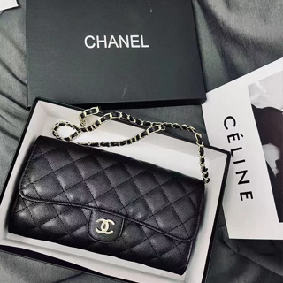 Cartera chanel negra con cadenas hot sale