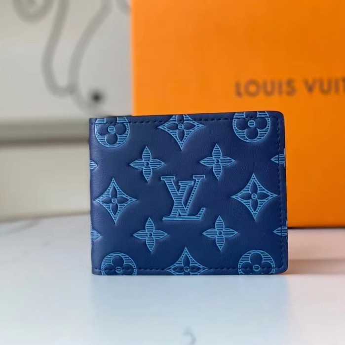 Entrega Con Caja] Cartera Corta Para Hombre Louis Vuitton 100