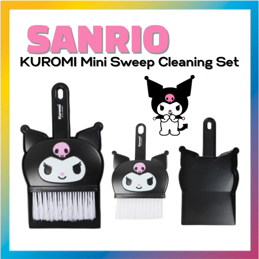 SANRIO] KUROMI Cara Mini Barredora Set De Limpieza | Shopee México