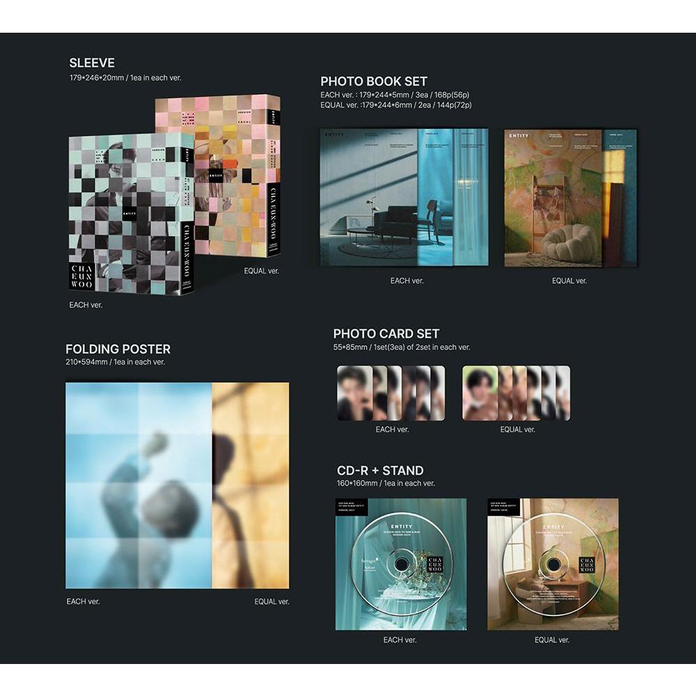 Amazon.com: Astro Cha Eunwoo Entity 1st Mini Album 2 Version