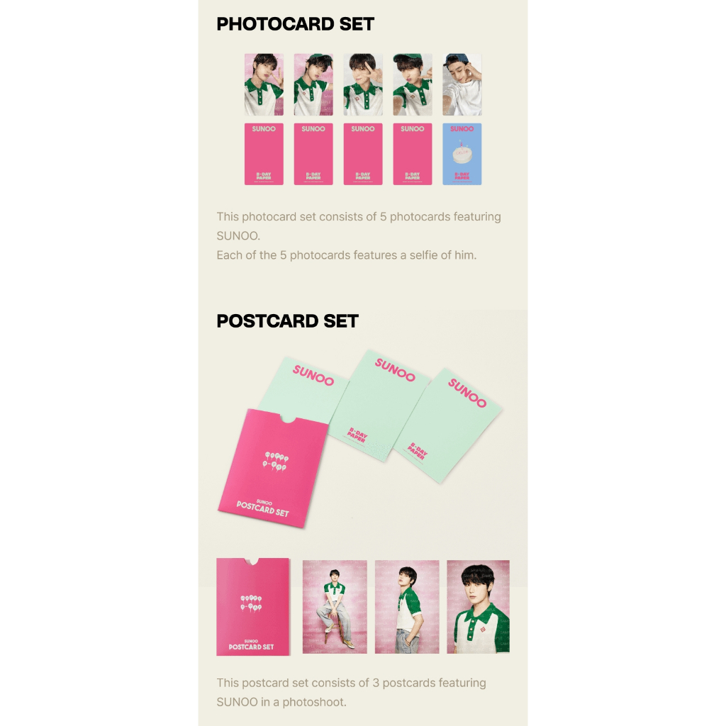 ENHYPEN [SUNOO] B-DAY PAPER | Shopee México