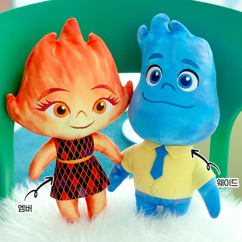 33cm Disney Pixar Elemental Ember Wade Pareja Peluche Muñeca Decoración ...