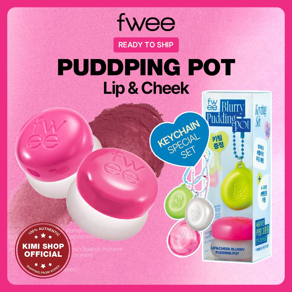 [FWEE] Lip&Cheek Blurry Pudding Pot 30 Colores Llavero Set Especial ...