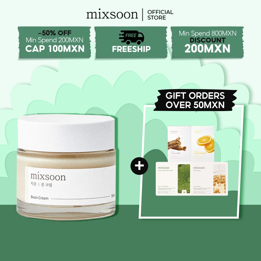 mixsoon Bean Cream Crema Facial Hidratante Intensiva Para Una Piel ...