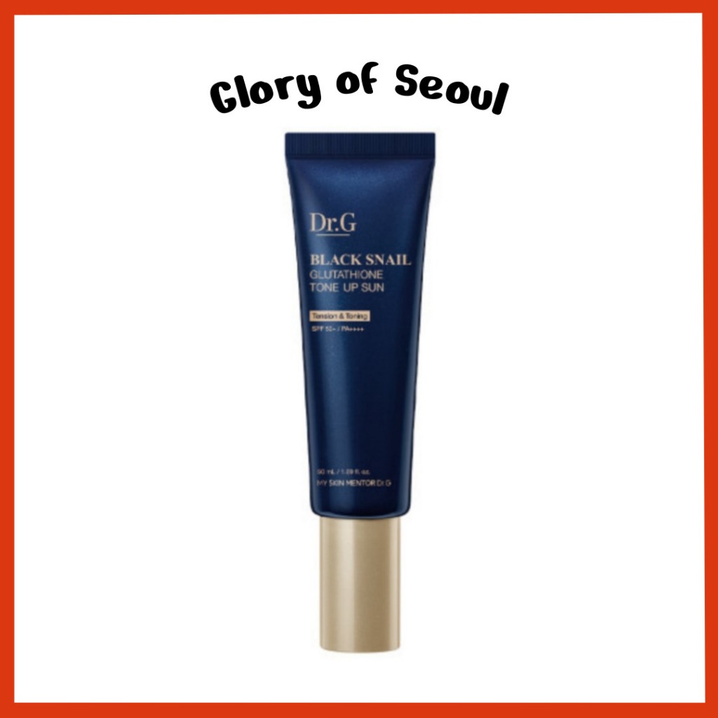 Crème Solaire Dr.G Black Snail Glutathion Tone Up - 50 Ml - SPF 50 - Neuf Corée