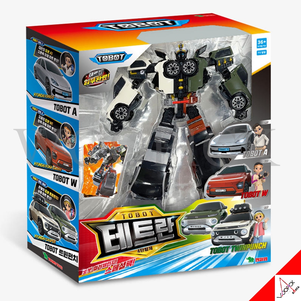 Jouet Tobot TWIN PUNCH A Transformable - Set Robot Et Voiture 2024, Neuf Sous Blister