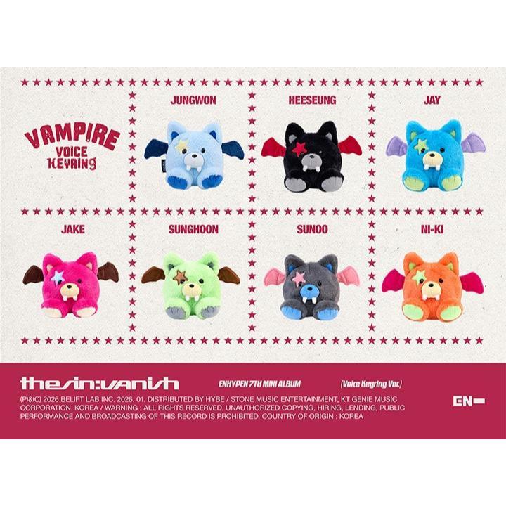 ENHYPEN 7th Mini Album - THE SIN : VANISH (Voice Keyring Ver