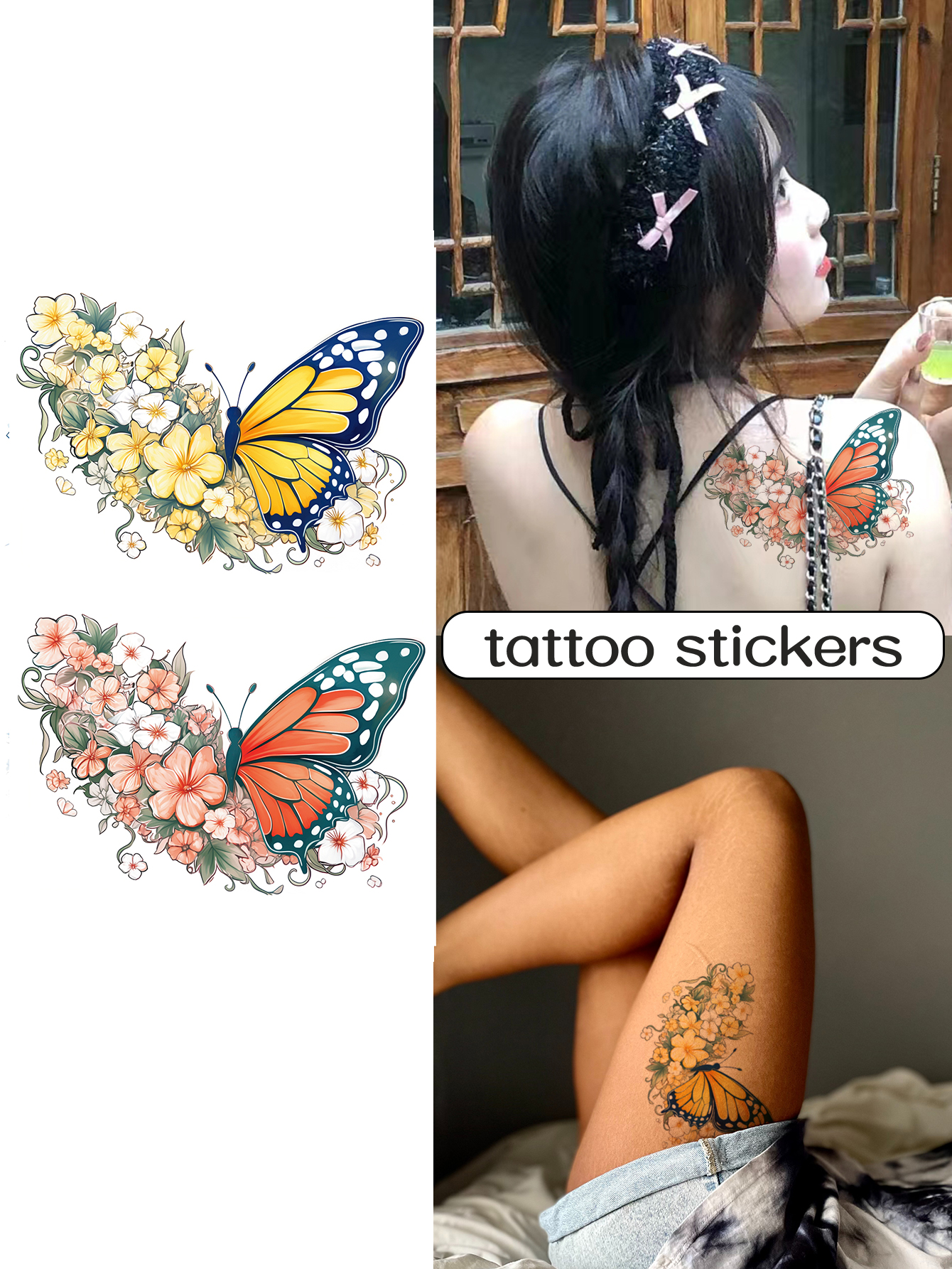 tatuajes mariposa pierna | Shopee México