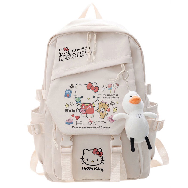 Hello Kitty schoolbag junior high school girl high capacity primary school student grade 3 to grade 6 cute backpack Shopee Mexico