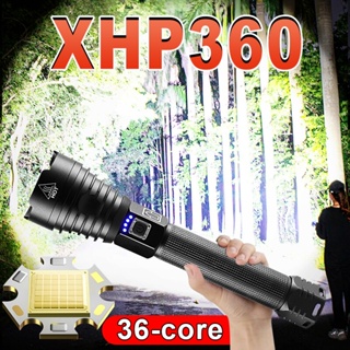 Linterna potente XHP199 de 1000000 lúmenes, luz de Flash XHP160