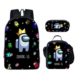 Kit De Mochila Escolar para Niño 3 piezas Carrito Lonchera Estuche