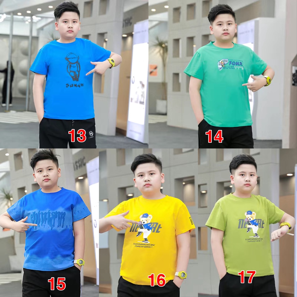 140 190 Nino Gordo Ropa De Ninos Gordos Ropa De Ninos Grandes Ninos De Media Manga Tops Grandes Ninos Puro Algodon Tops De Media Manga Mas Gordo Mas Ninos Grandes Camiseta De Cuello