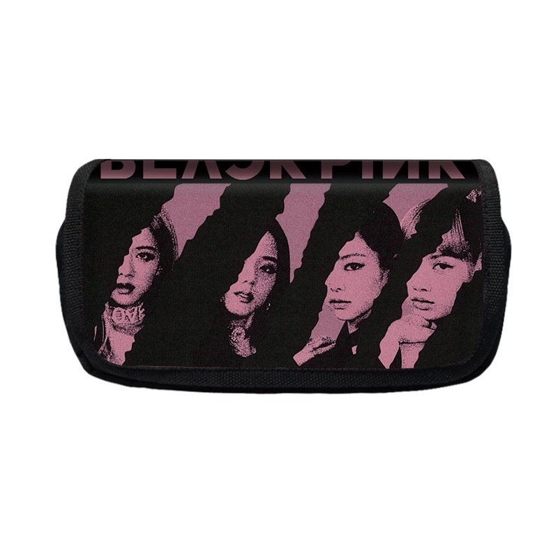 Blackpink Estuche Lápices Blackpink 3D Colores Bolsa De Lápices Multifuncional Estuche De Lápices Gran Capacidad Estuche Lápices Para Estudiantes Escritorio Y Oficina -1