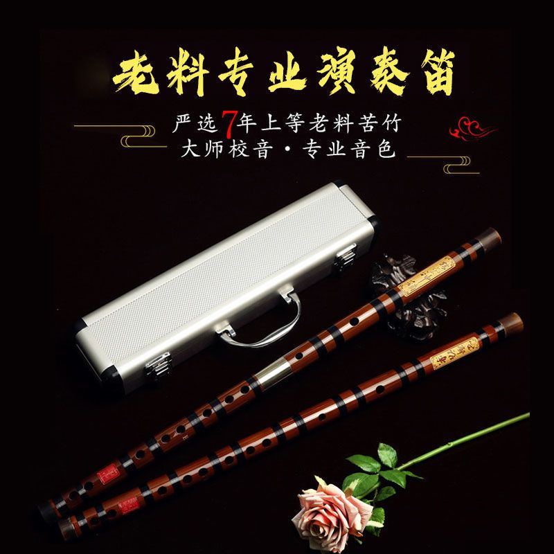 Maestro Refinado Profesional Toca Flauta Instrumento Musical Flauta