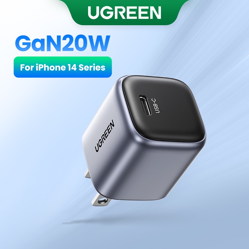 UGREEN Nexode 20W Mini Cargador USB C GAN Portátil, Carga Rapida
