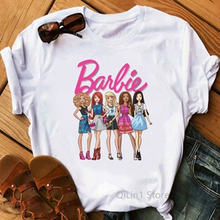 Barbie Camiseta de algodón para mujer | Ropa de verano para mujer |  Producto oficial